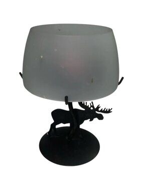Yankee Candle Home Sweet Home Candle with Black Moose Candle Holder